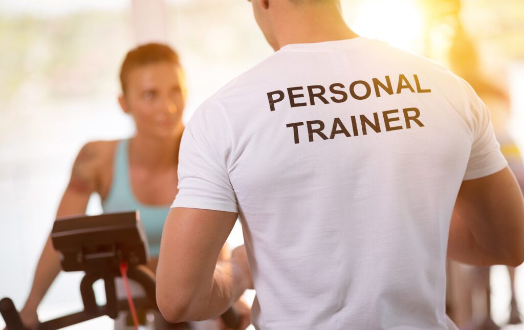 picture of a personal trainer. personal training available for all tenants and employees. Including small group and one-on-one PT.